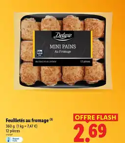 Lidl Deluxe feuilletés au fromage offre