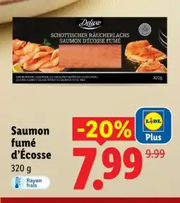 Lidl Deluxe saumon fumé d'écosse offre