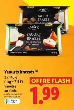 Lidl Deluxe yaourt brassé offre
