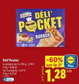 Lidl Trattoria alfredo déli'pocket offre
