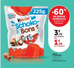Super U Kinder schoko-bons offre