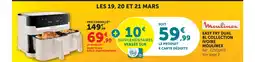 Super U Moulinex easy fry dual 8l collection ivoire offre