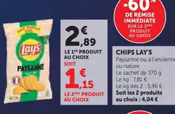 Super U Lay's chips offre