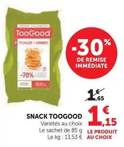 Super U Toogood snack offre