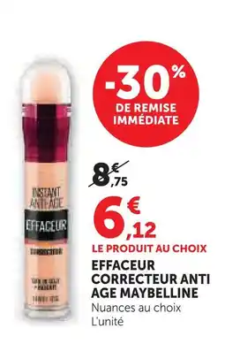 Super U Maybelline effaceur correcteur anti-age offre