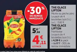 Super U Lipton thé glacé offre