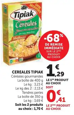 Super U Tipiak cereales offre