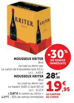 Super U Kriter mousseux offre