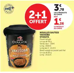 Super U Oyakata nouilles sautées yakisoba offre