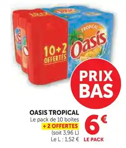 Super U Oasis tropical offre