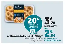 Super U Royal anneaux à la romaine offre