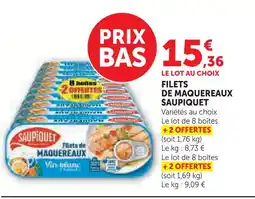 Super U Saupiquet filets de maquereaux offre