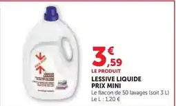 U Express Prix mini - lessive liquide offre