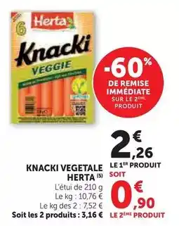 Hyper U Herta - knacki vegetale offre