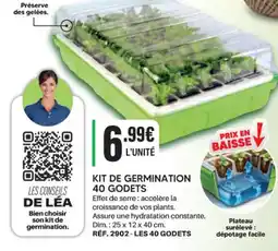 Shopix KIT DE GERMINATION 40 GODETS offre