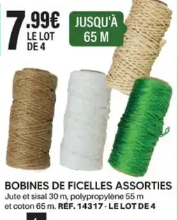 Shopix BOBINES DE FICELLES ASSORTIES offre