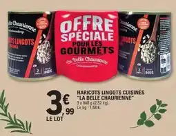 E.Leclerc La belle chaurienne - haricots lingots cuisinés offre