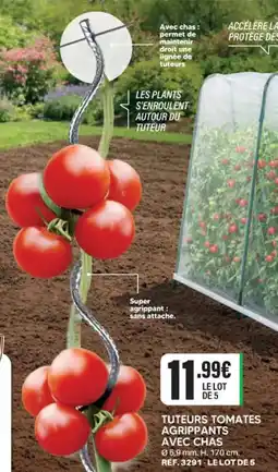 Shopix TUTEURS TOMATES AGRIPPANTS AVEC CHAS offre
