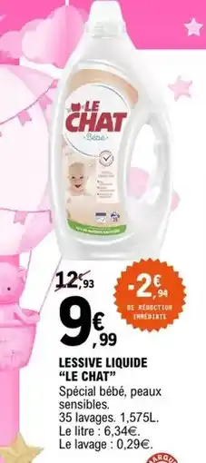 E.Leclerc Le chat - lessive liquide offre