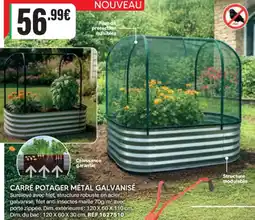 Shopix CARRÉ POTAGER MÉTAL GALVANISÉ offre