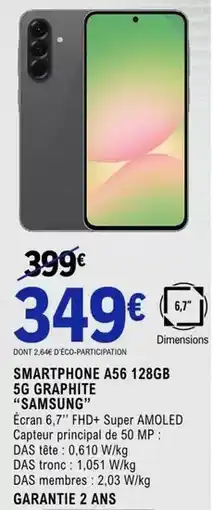 E.Leclerc Samsung - smartphone a56 128gb 5g graphite offre