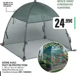 Shopix DÔME AVEC FILET DE PROTECTION offre