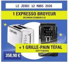 E.Leclerc Mars - 1 expresso broyeur offre