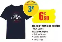 E.Leclerc Rica lewis - tee-shirt manches courtes rica lewis fille ou garçon offre