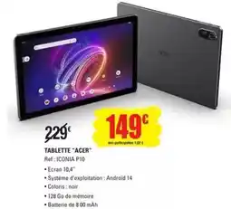E.Leclerc Acer - tablette acer offre