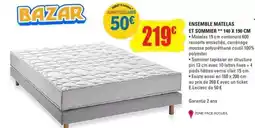 E.Leclerc E.leclerc - ensemble matelas et sommier offre