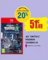 E.Leclerc Pokemon - jeu switch 2 offre