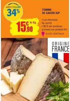 E.Leclerc Fini - tomme de savoie igp offre