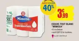 E.Leclerc Mimosa - essuie-tout blanc offre