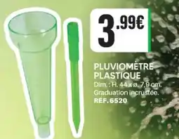 Shopix PLUVIOMÈTRE PLASTIQUE offre