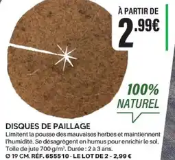 Shopix DISQUES DE PAILLAGE offre