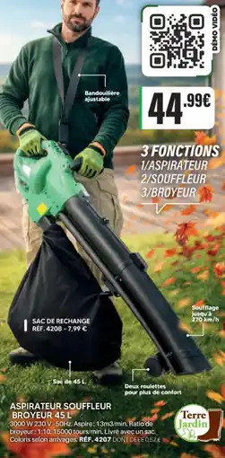 Shopix ASPIRATEUR SOUFFLEUR BROYEUR offre