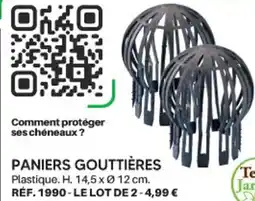 Shopix PANIERS GOUTTIÈRES offre