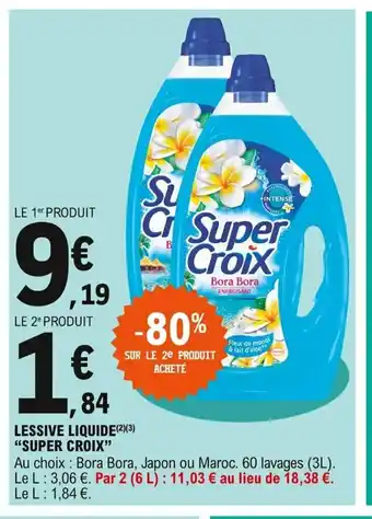 E.Leclerc Lessive Liquide "Super Croix" offre