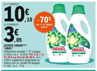 E.Leclerc Lessive Liquide "Ariel" offre