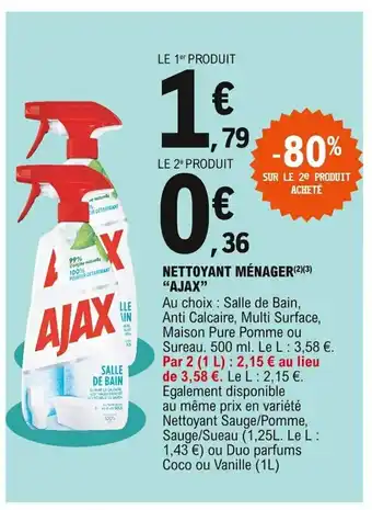 E.Leclerc Nettoyant Mènager "Ajax" offre