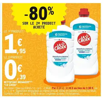 E.Leclerc Nettoyant Menager "La Croix" offre
