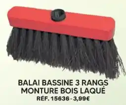 Shopix BALAI BASSINE 3 RANGS MONTURE BOIS LAQUÉ offre