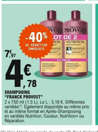 Shampooing "Franck Provost"
