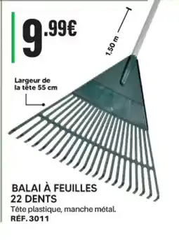 Shopix BALAI À FEUILLES 22 DENTS offre