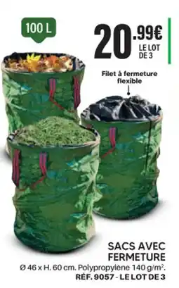 Shopix SACS AVEC FERMETURE offre