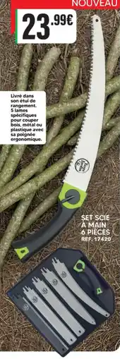 Shopix SET SCIE À MAIN offre