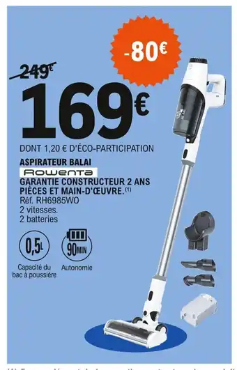 E.Leclerc Aspirateur Balai offre