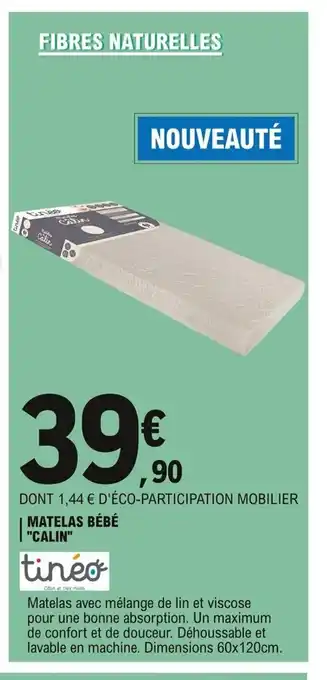 E.Leclerc Matelas Bèbè "Calin" offre