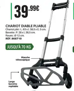 Shopix CHARIOT DIABLE PLIABLE offre