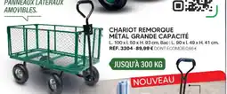 Shopix CHARIOT REMORQUE MÉTAL GRANDE CAPACITÉ offre